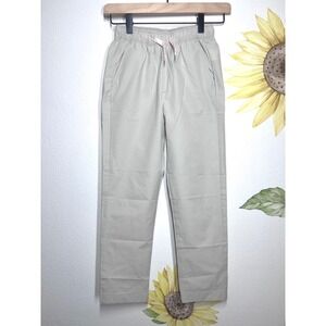 Crewcuts Performance Chino Pants Kids 8 Stone Gray Moisture Wicking UPF 50+